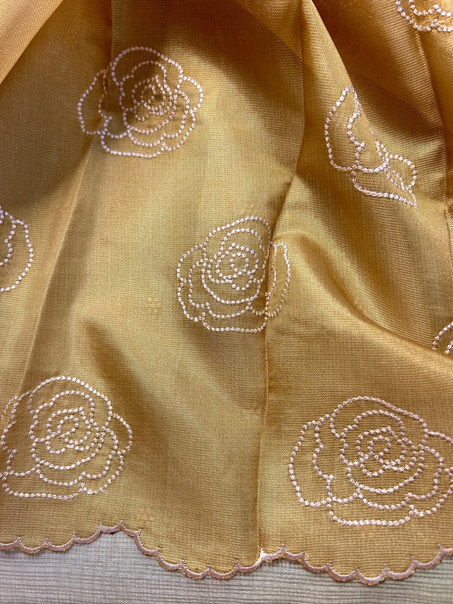 Green & off-white Kota Doria saree
