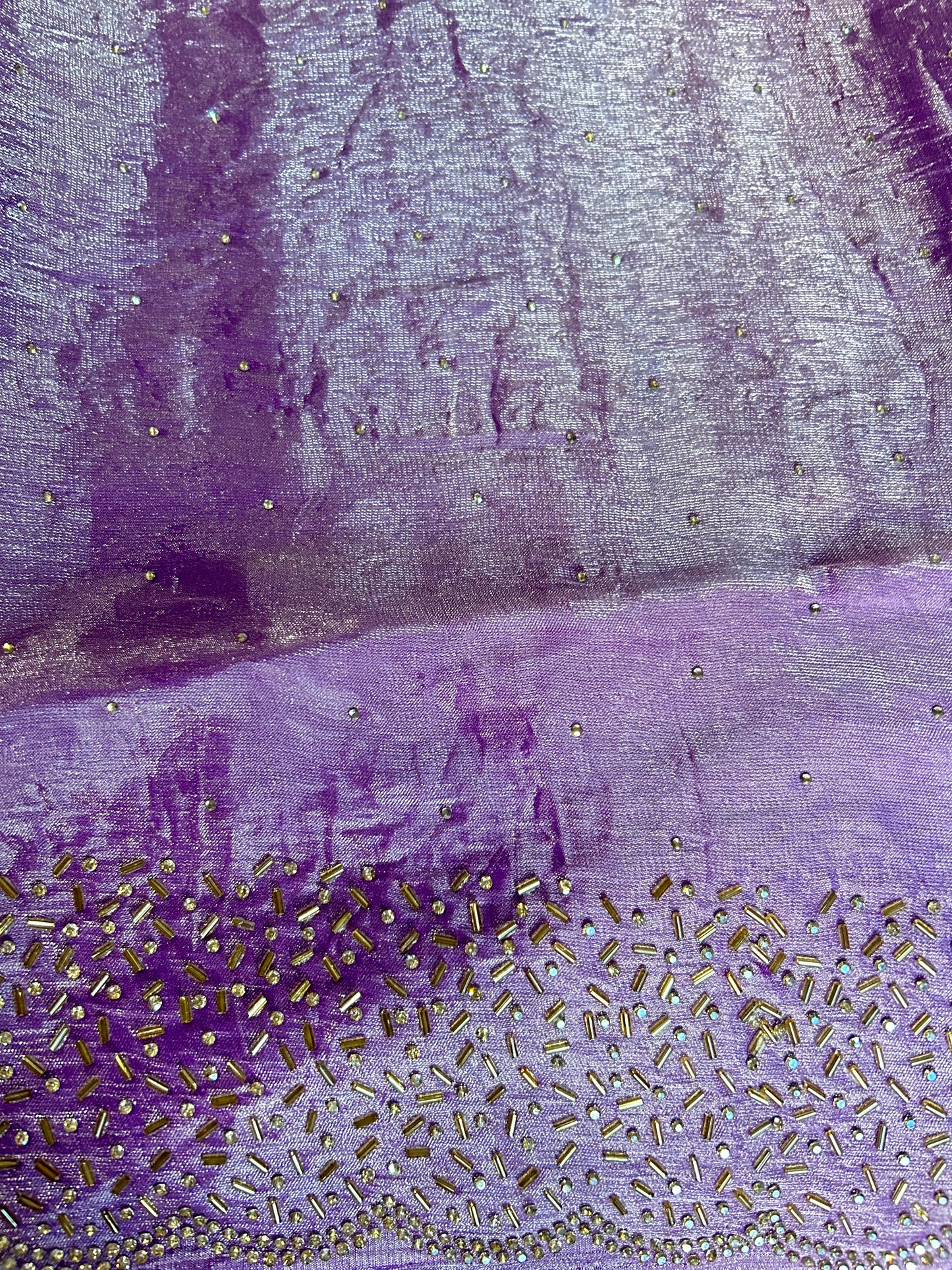 Lavender space silk saree