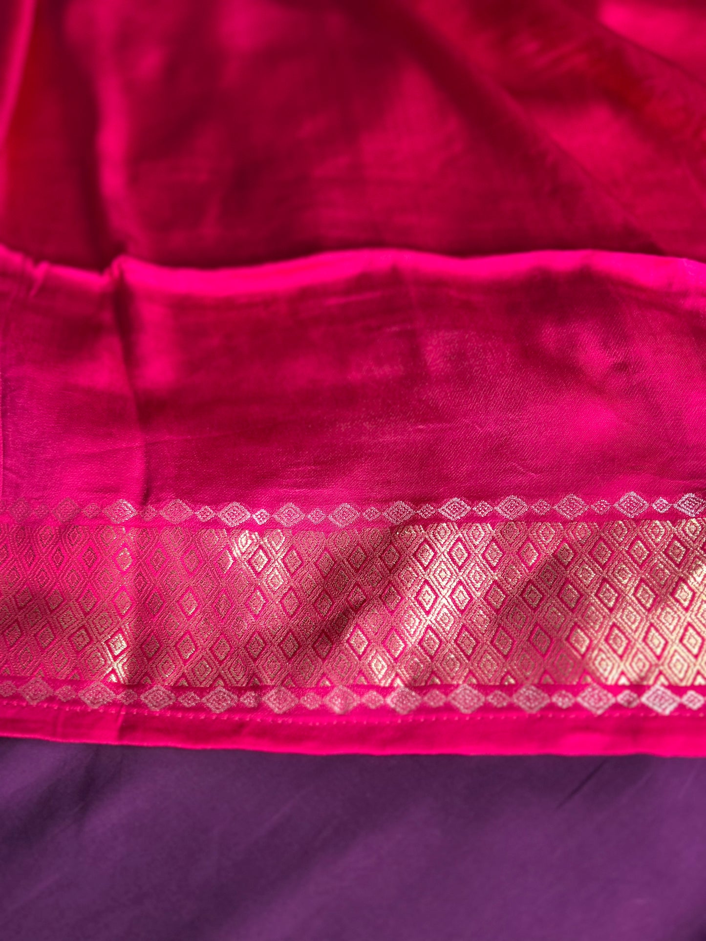 Satin border crepe saree