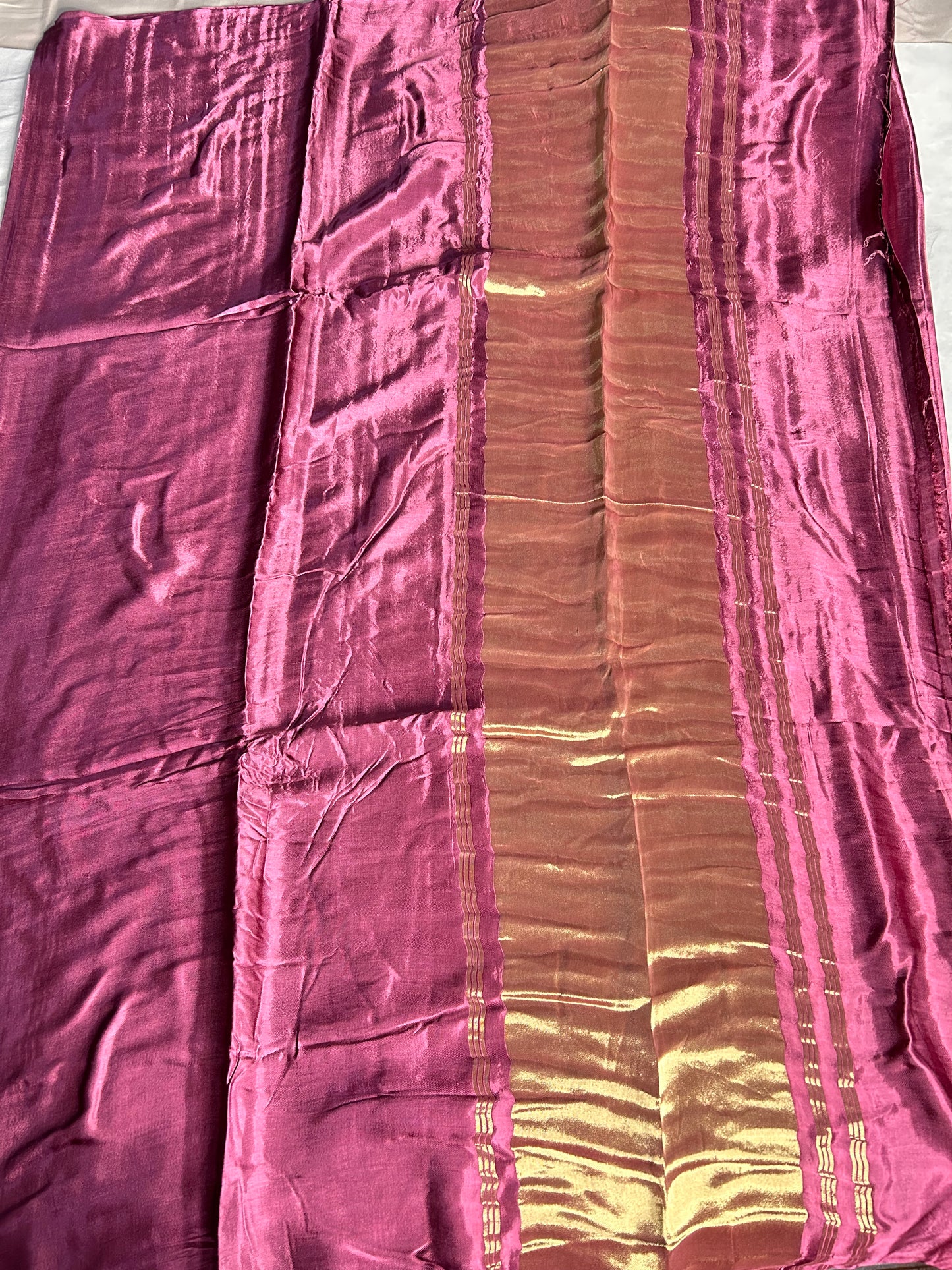 Onion pink pure modal silk saree