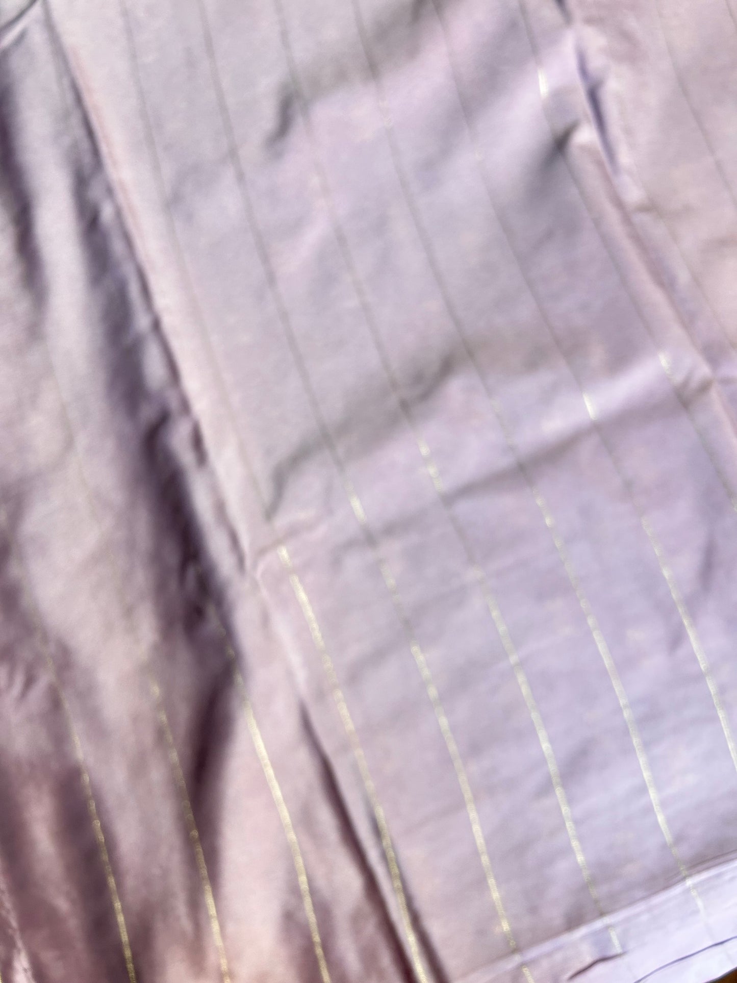 Mauve crepe Mysore silk saree