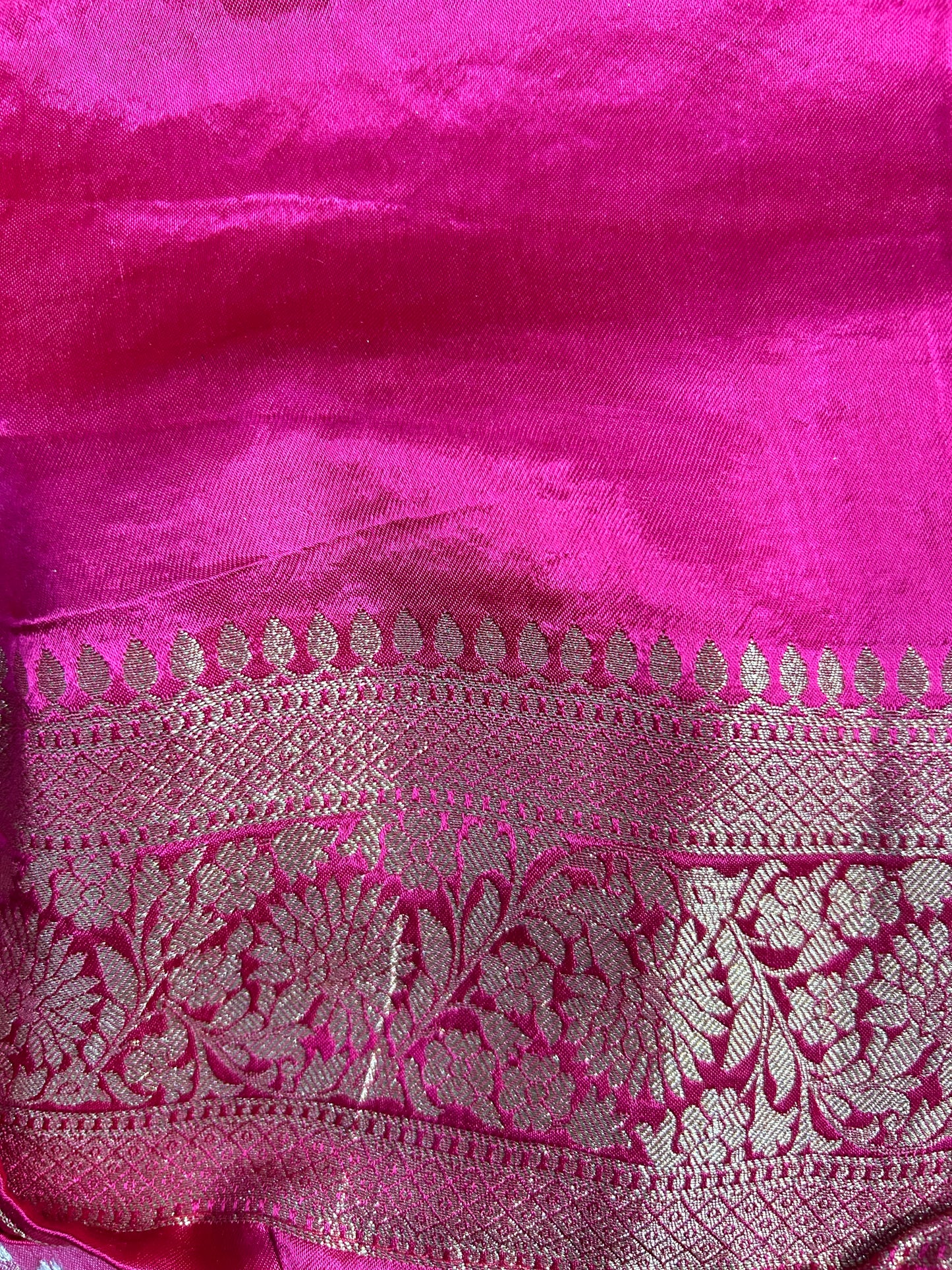 Pink brocade Banarasi saree