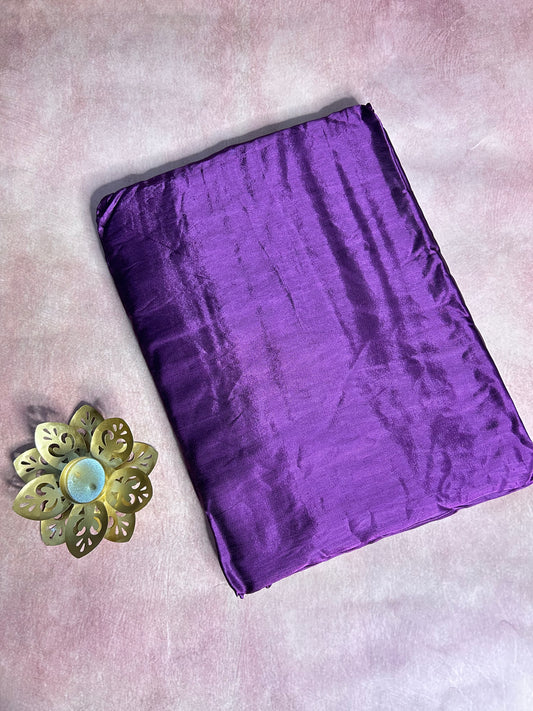 Purple pure modal silk saree