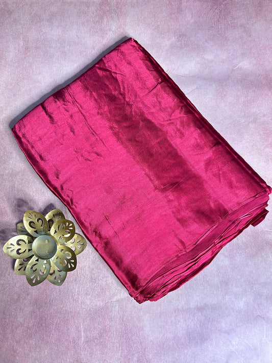 Maroon pure modal silk saree